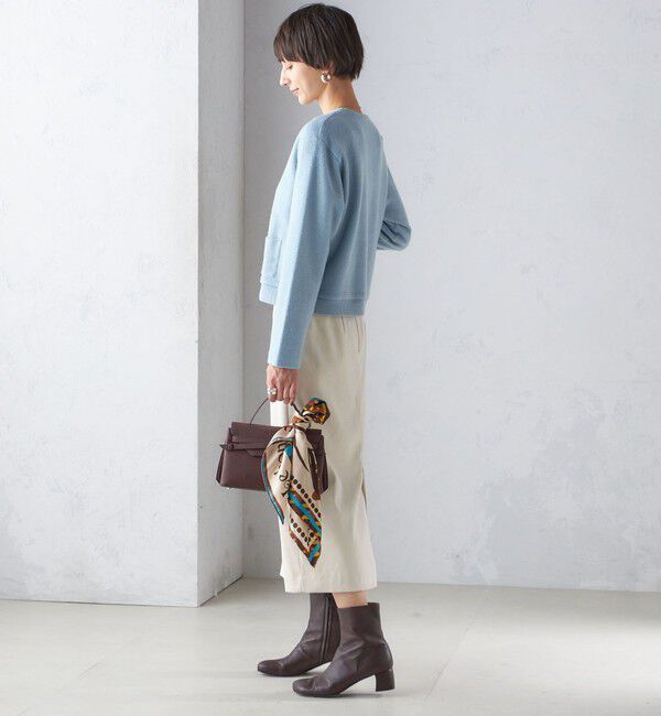 SHIPS for women「〈手洗い可能〉フェイク スエード (ポリエステル) タイト スカート」|タイト|