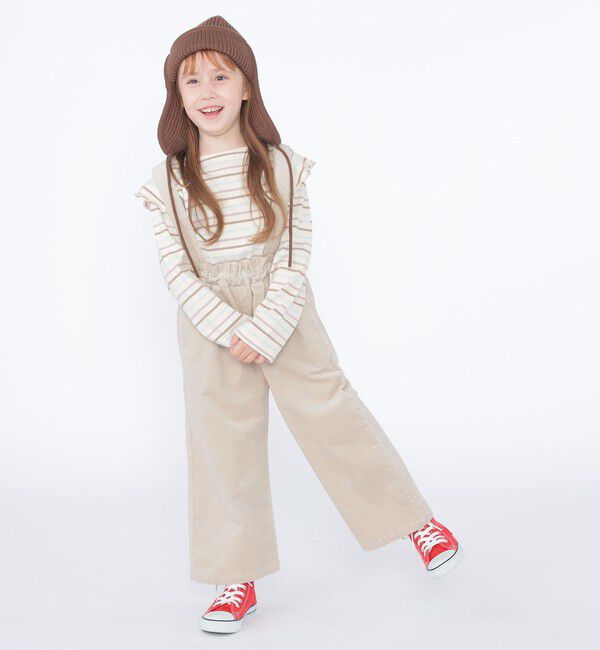 SHIPS KIDS「SHIPS KIDS:100～130cm / コーデュロイ ストラップ ワイド パンツ」|その他|