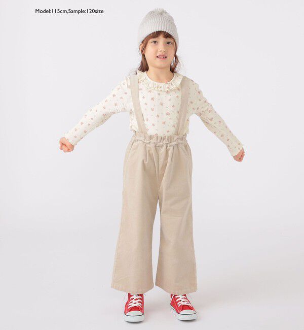 SHIPS KIDS「SHIPS KIDS:100～130cm / コーデュロイ ストラップ ワイド パンツ」|その他|