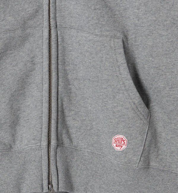 SHIPS any「SHIPS any:〈洗濯機可能〉USAコットン 裏起毛 ジップ スウェット パーカー」|パーカー|
