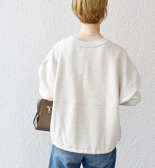 SHIPS any「【WEB限定】SHIPS any:〈洗濯機可能〉USA コットン 裏起毛 コクーン プルオーバー」|スウェット・ジャージ|