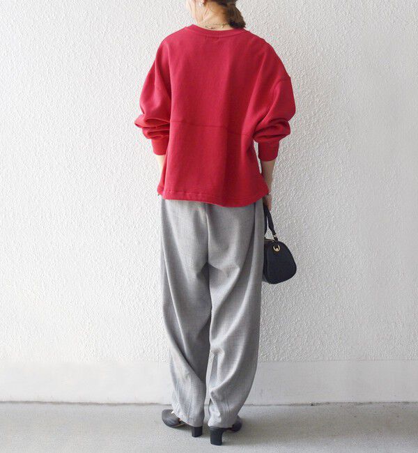 SHIPS any「【WEB限定】SHIPS any:〈洗濯機可能〉USA コットン 裏起毛 コクーン プルオーバー」|スウェット・ジャージ|