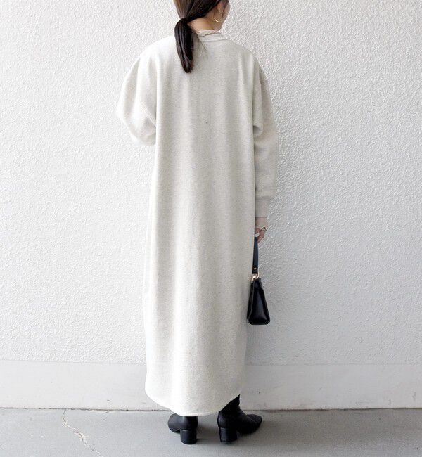 SHIPS any「【WEB限定】SHIPS any: USA コットン 裏起毛 ポケット スウェット ワンピース」|ワンピース|