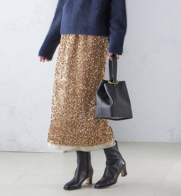 SHIPS for women「ラム レザー ストレッチ ショート ブーツ」|ショートブーツ|