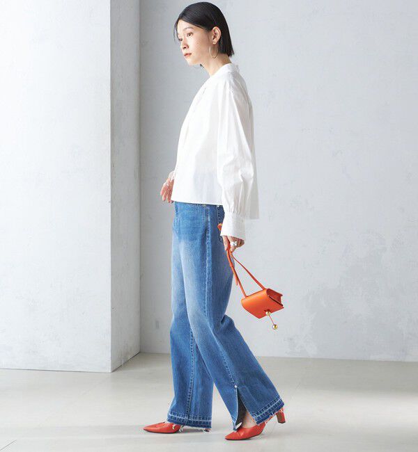 SHIPS for women「〈手洗い可能〉ブロード ボウタイ ブラウス」|シャツ・ブラウス|