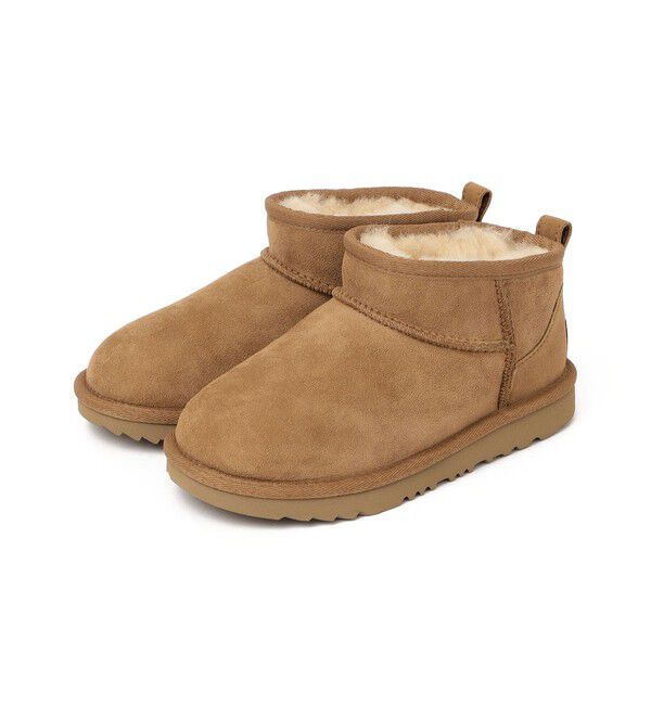 SHIPS KIDS「UGG(R):Classic Ultra Mini」|ショートブーツ|キャメル