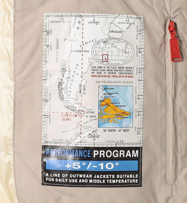 SHIPS any「CAPE HORN:〈洗濯機可能〉MATT STELLA セミロング フード付き ダウン コート」|ダウン|