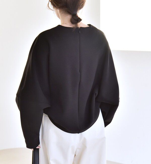 quaranciel「quaranciel:〈洗濯機可能〉ポンチ バックジップ ドルマン プルオーバー」|スウェット・ジャージ|