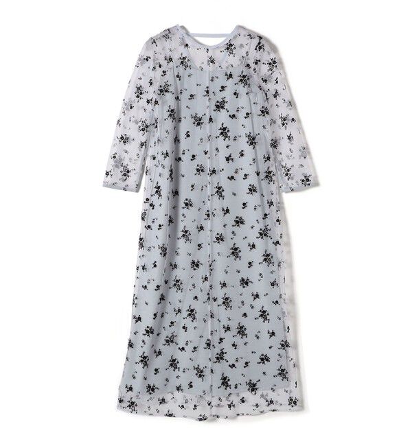 SHIPS for women「kaene:フロッキー レース &times; サテン 2WAY ワンピース（セレモニー対応可）」|ドレス|