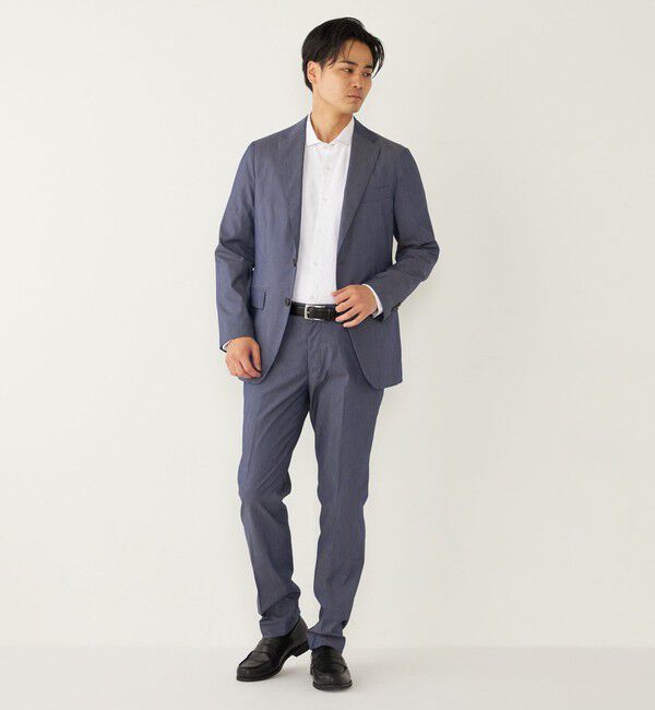 SHIPS Colors 「SHIPS Colors:〈洗濯機可能〉デニム ライク ジャケット(セットアップ対応可能)」|テーラードジャケット|