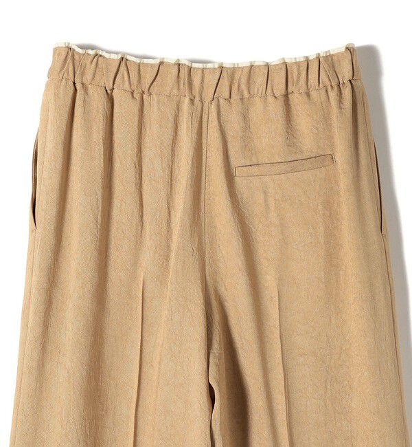 SHIPS for women「〈接触冷感/吸水速乾〉アセテート ワッシャー ウエスト デザイン パンツ」|スラックス|