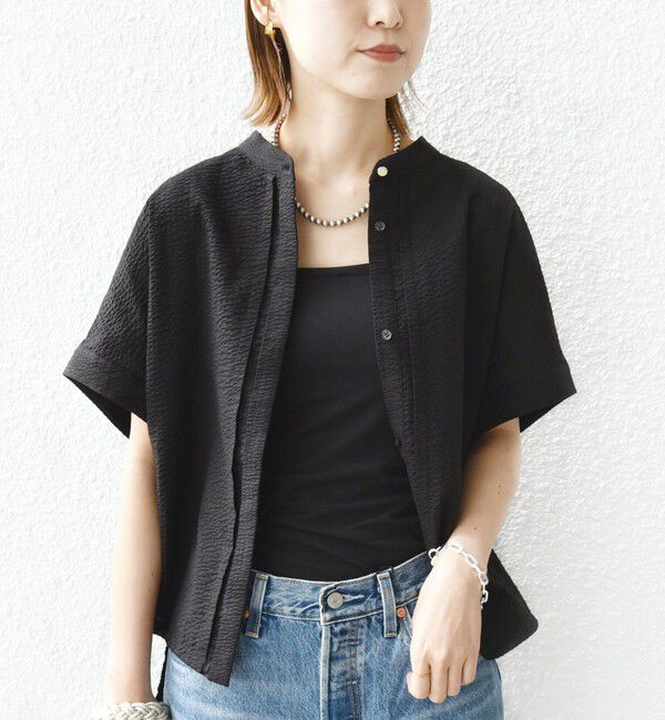 SHIPS for women「〈手洗い可能〉サッカー 裾 ドロスト ドルマン ブラウス」|シャツ・ブラウス|