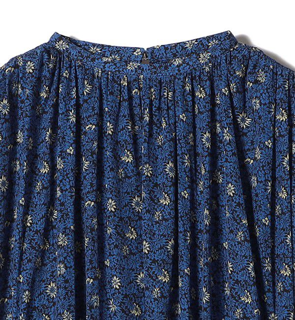 SHIPS for women「〈手洗い可能〉割繊 フラワー プリント ノースリーブ ワンピース」|ワンピース|