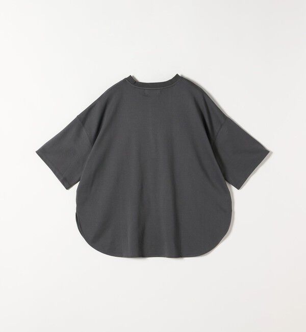 quaranciel「quaranciel:〈接触冷感/汗染み防止加工/洗濯機可能〉ラウンドヘム クルー ビッグ TEE」|Tシャツ・カットソー|