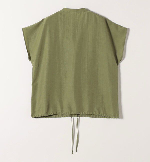 SHIPS any「SHIPS any:〈洗濯機可能〉グロッシー ドロスト バンドカラー フレンチ シャツ」|シャツ・ブラウス|