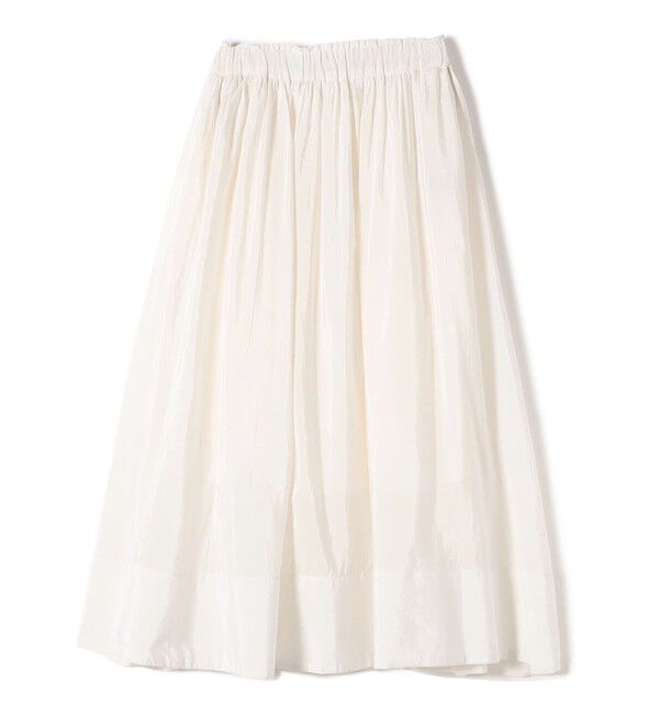 SHIPS Colors 「SHIPS Colors:〈手洗い可能〉キュプラ コットン ギャザー スカート」|フレア|