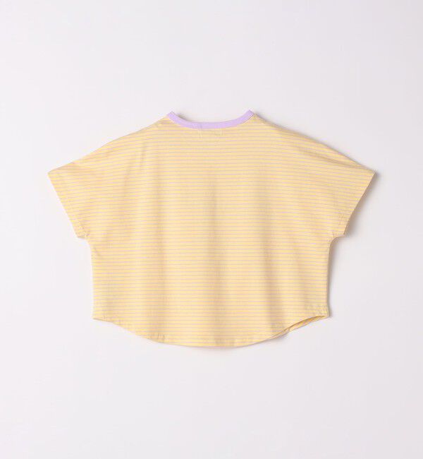 SHIPS Colors 「SHIPS Colors:80～130cm / ロゴ パッチワーク ボーダー Tシャツ」|Tシャツ・カットソー|