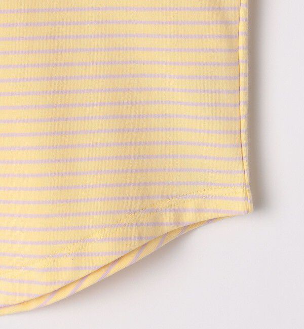 SHIPS Colors 「SHIPS Colors:80～130cm / ロゴ パッチワーク ボーダー Tシャツ」|Tシャツ・カットソー|