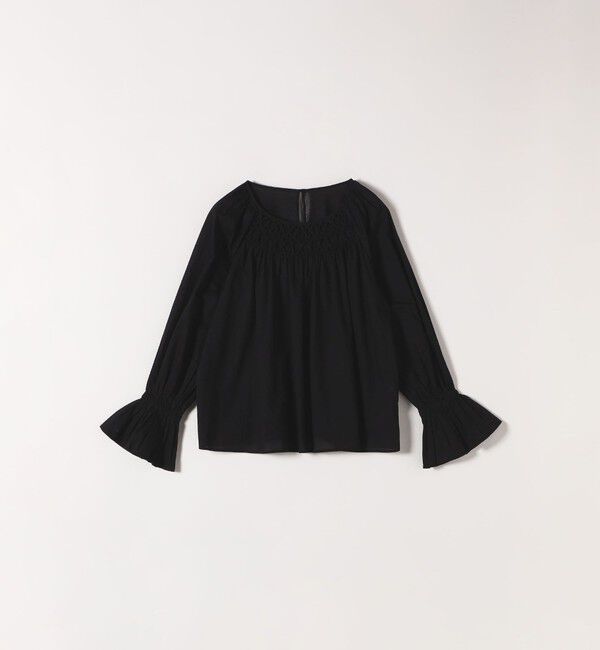 SHIPS any「SHIPS any:〈手洗い可能〉ロープ デザイン ギャザースリーブ フレア ブラウス」|シャツ・ブラウス|