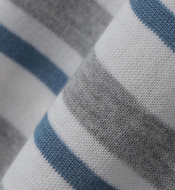 SHIPS「ALANPANE: 16ゲージ マルチボーダー コットン ニット ポロシャツ」|ニット・セーター|