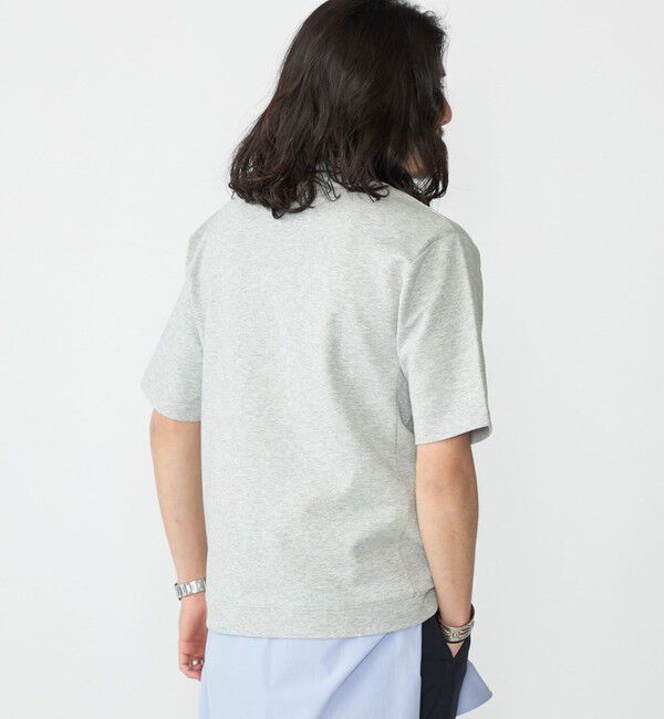 SHIPS「【WEB限定】SHIPS: テレワーク ビズ ワンポイントロゴ ポンチ Tシャツ」|Tシャツ・カットソー|