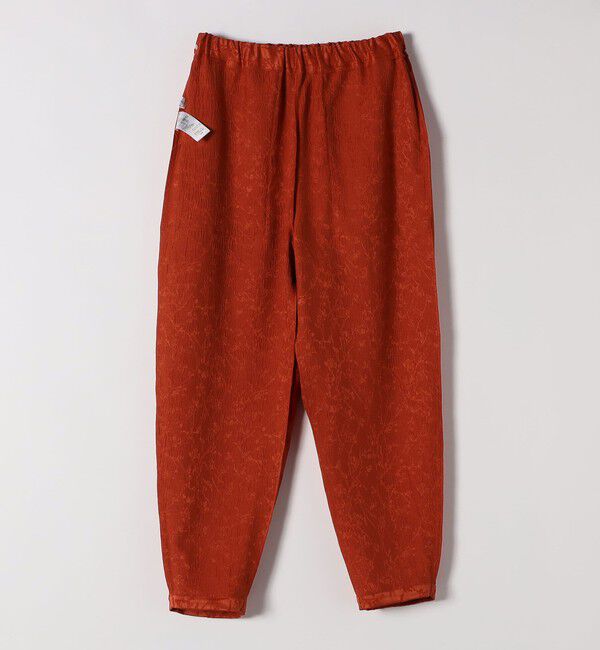 SHIPS any「SHIPS any:〈洗濯機可能〉サテン ジャカード テーパード イージー パンツ」|その他|