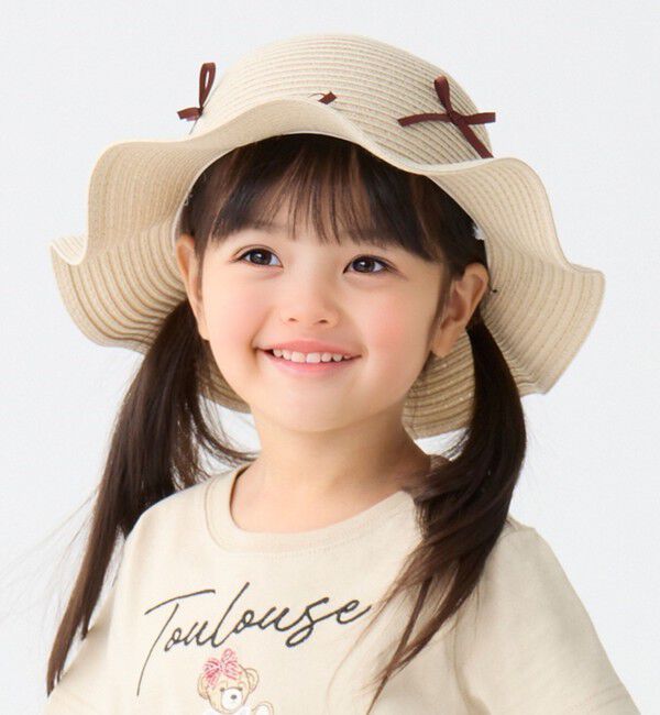 SHIPS Colors 「SHIPS Colors:〈手洗い可能〉リボン ハット」|ハット|オフホワイト