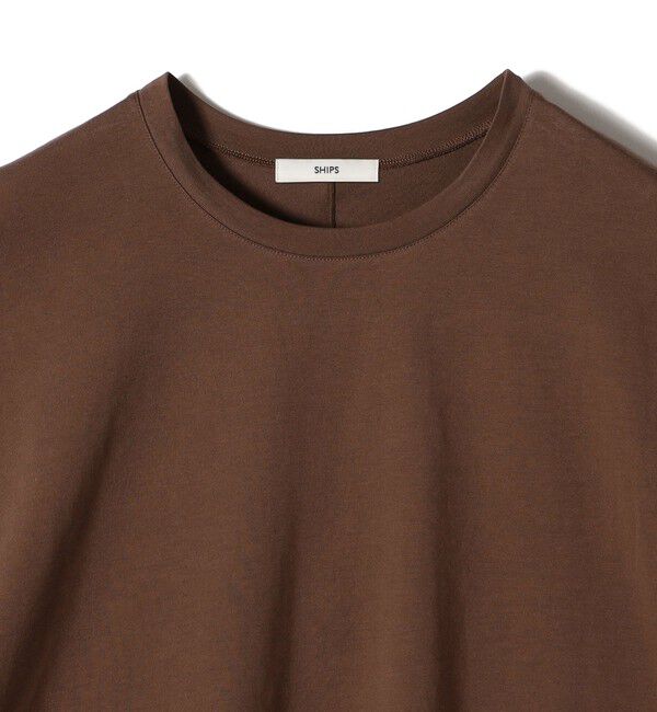 SHIPS for women「〈接触冷感 / UVカット〉コクーン フレンチ スリーブ プルオーバー」|Tシャツ・カットソー|