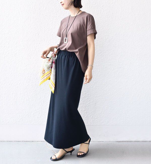 SHIPS for women「〈接触冷感 / UVカット〉コクーン フレンチ スリーブ プルオーバー」|Tシャツ・カットソー|