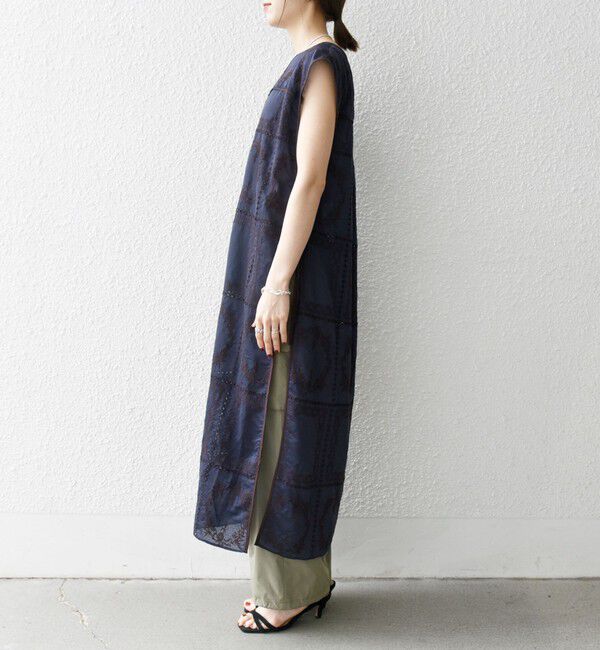 SHIPS any「SHIPS any:〈手洗い可能〉エンブロイダリー レース シアー ワンピース」|ワンピース|