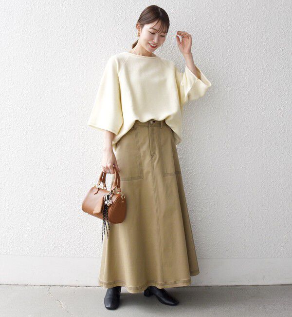 SHIPS any「SHIPS any:〈手洗い可能〉サカリバ ラグランスリーブ プルオーバー」|Tシャツ・カットソー|