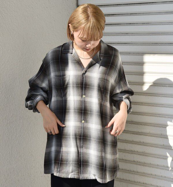 SHIPS「TOWNCRAFT: 60 LOOP COLLER SHIRT」|シャツ・ブラウス|