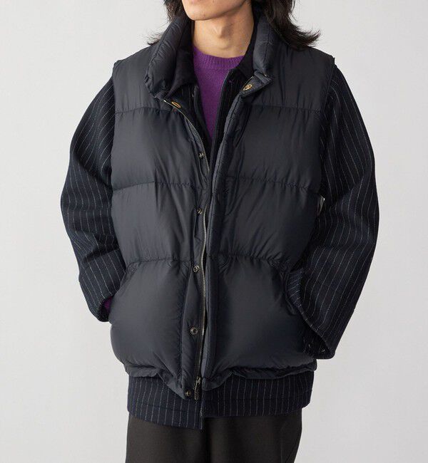 SHIPS「【SHIPS別注】CRESCENT DOWN WORKS: イタリアン ベスト」|ダウンベスト・ベスト|ブラック