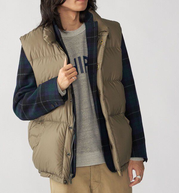 SHIPS「【SHIPS別注】CRESCENT DOWN WORKS: イタリアン ベスト」|ダウンベスト・ベスト|カーキ