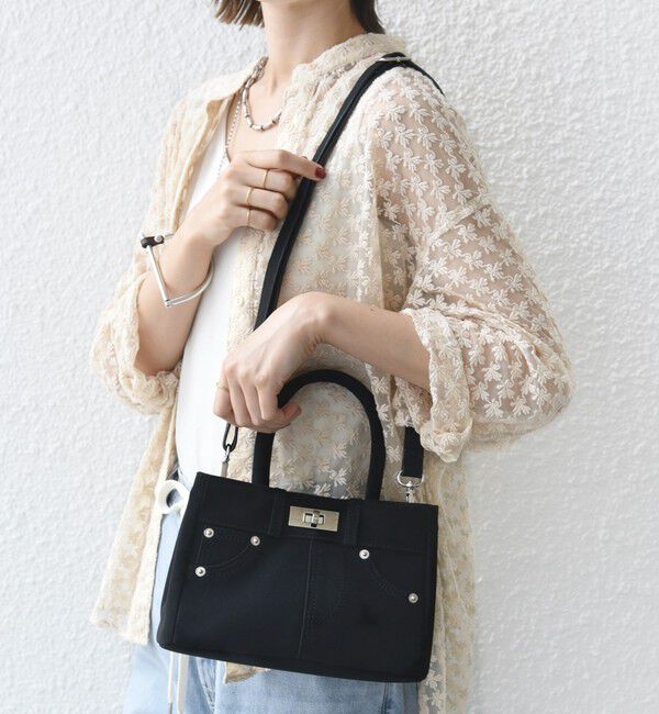 SHIPS for women「【WEB限定】2WAY ひねり 金具 ポケット バッグ」|ハンドバッグ|