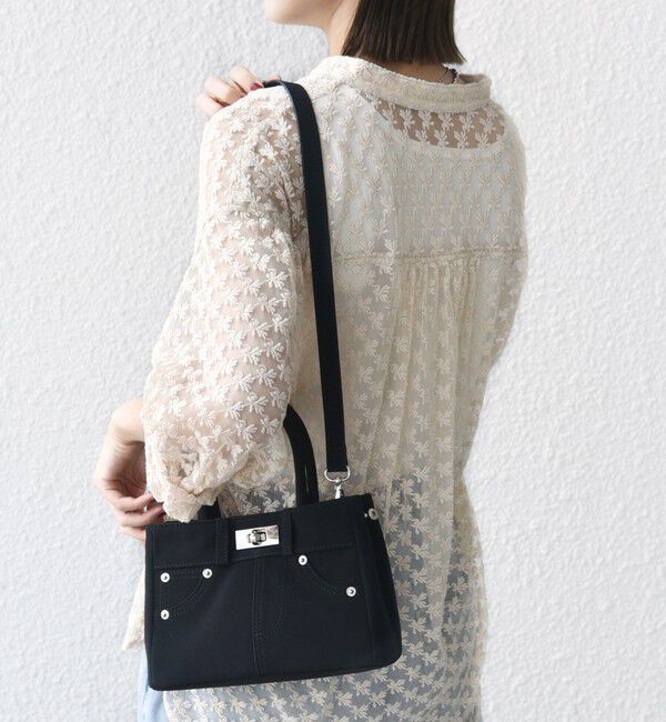 SHIPS for women「【WEB限定】2WAY ひねり 金具 ポケット バッグ」|ハンドバッグ|