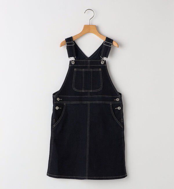 SHIPS KIDS「SHIPS KIDS:140～150cm /デニム オーバーオール スカート」|ジャンパースカート|