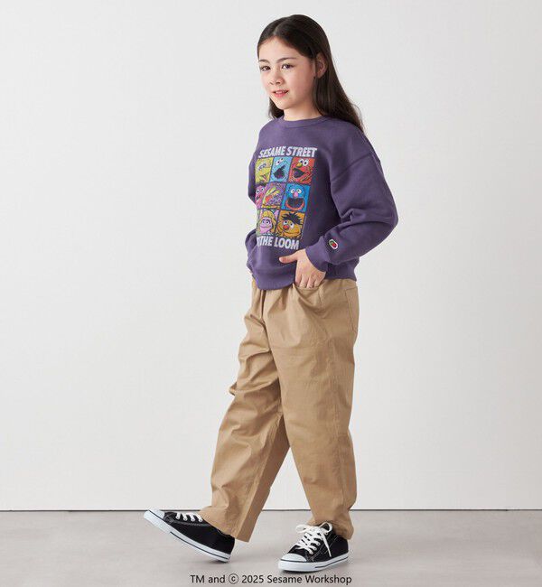 SHIPS any「SHIPS any:〈洗濯機可能〉ツイル ストレッチ ワイド カーブ パンツ <KIDS>」|チノ|