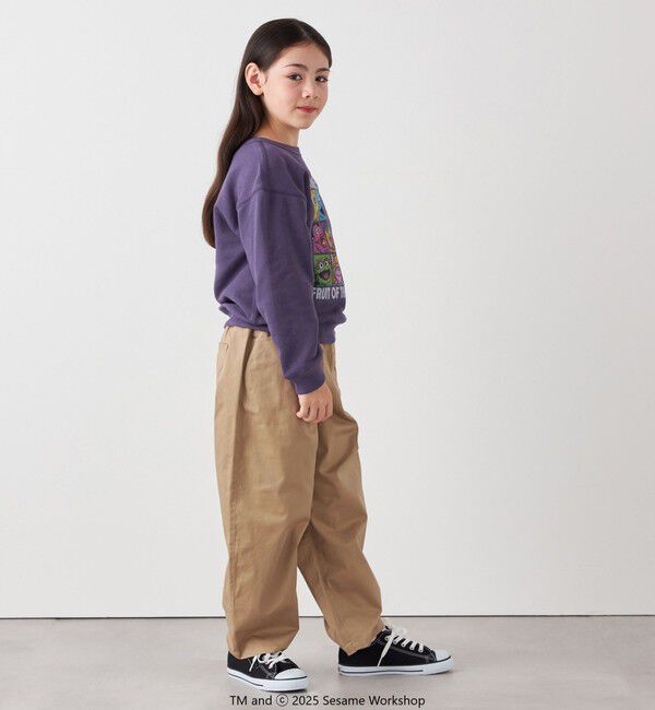 SHIPS any「SHIPS any:〈洗濯機可能〉ツイル ストレッチ ワイド カーブ パンツ <KIDS>」|チノ|