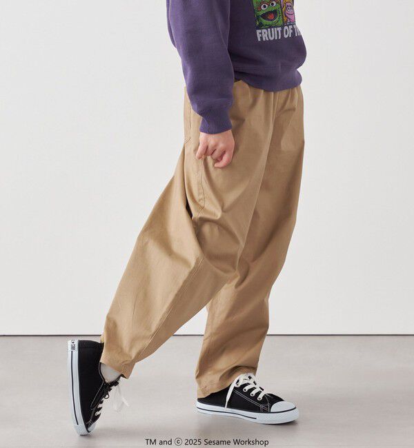 SHIPS any「SHIPS any:〈洗濯機可能〉ツイル ストレッチ ワイド カーブ パンツ <KIDS>」|チノ|