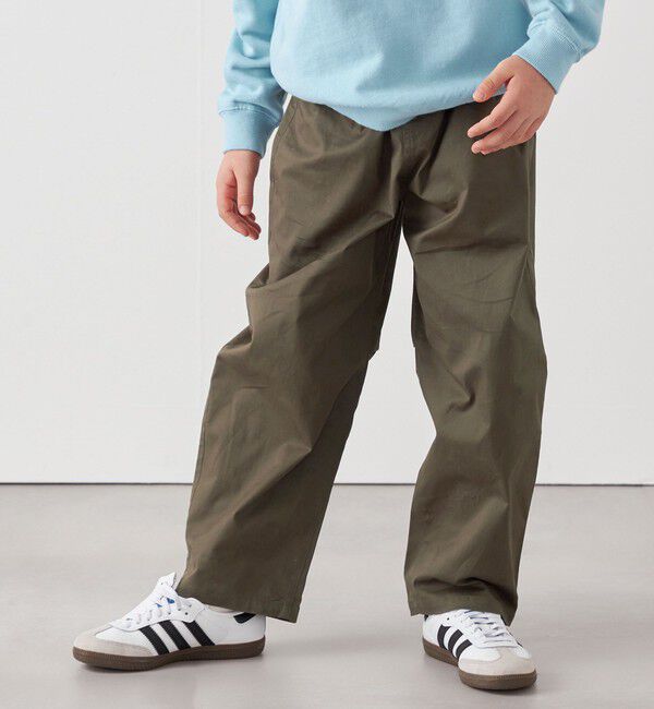 SHIPS any「SHIPS any:〈洗濯機可能〉ツイル ストレッチ ワイド カーブ パンツ <KIDS>」|チノ|