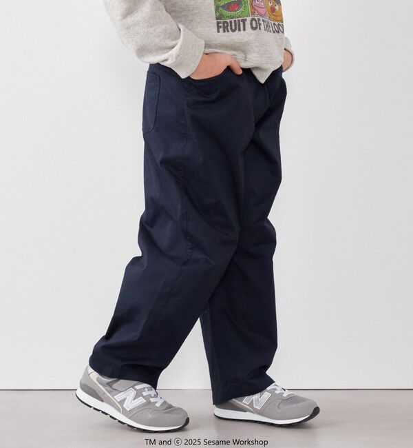 SHIPS any「SHIPS any:〈洗濯機可能〉ツイル ストレッチ ワイド カーブ パンツ <KIDS>」|チノ|