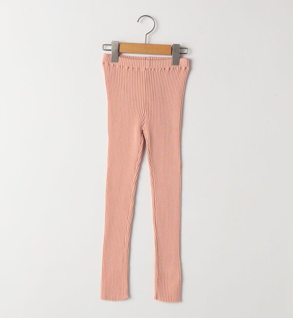 SHIPS KIDS「SHIPS KIDS:100～120cm /〈手洗い可能〉リブ レギンス パンツ」|レギンス・スパッツ|ピンク系