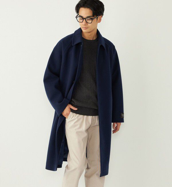 SHIPS Colors 「SHIPS Colors:ウール ミックス ロングコート」|ステンカラーコート|
