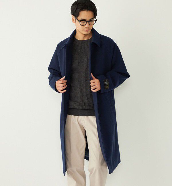 SHIPS Colors 「SHIPS Colors:ウール ミックス ロングコート」|ステンカラーコート|