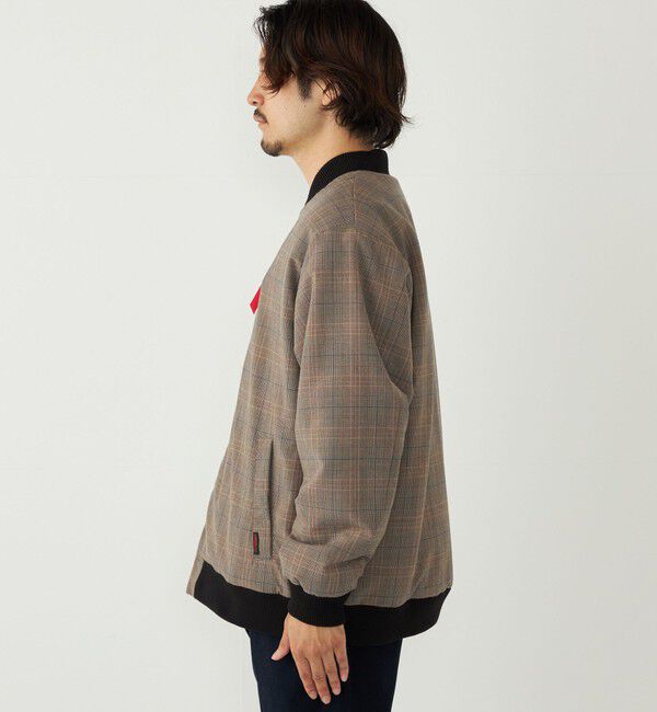 SHIPS Colors 「SHIPS Colors:チェック ボア ボマー ジャケット」|ブルゾン・スタジャン|