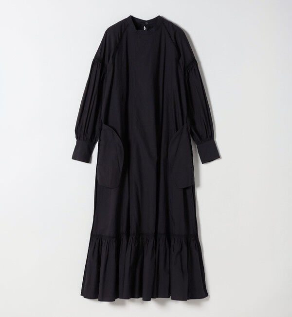 SHIPS any「bon_meur:〈洗濯機可能〉レース ビッグカラー ギャザー パフ シャツワンピース」|ワンピース|