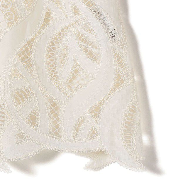 SHIPS for women「〈手洗い可能〉刺繍 スカラップ レース キャミソール」|キャミソール|