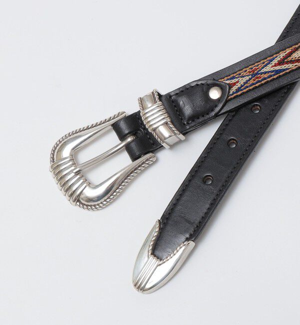 SHIPS「TORY LEATHER: NATIV WEBBING SPIRAL PATTERN」|ベルト|