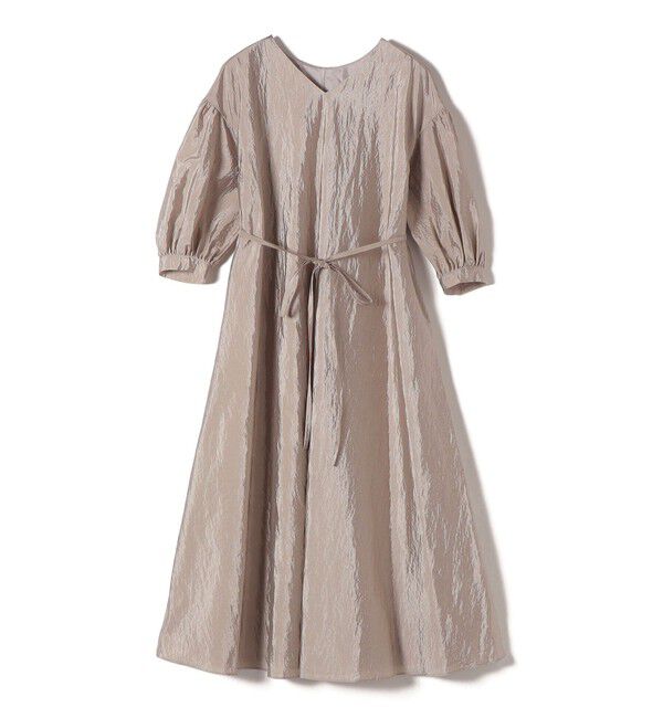 SHIPS for women「【SHIPS別注】kaene:2WAY ボリューム 袖 ロング ワンピース」|ワンピース|ベージュ